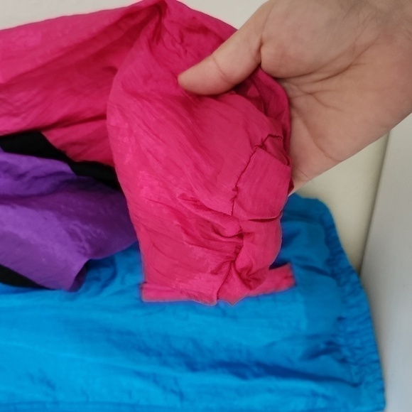 Vintage 80's Mureli Jacket Retro Colorblock Rockabilly 90s - Picture 3 of 12